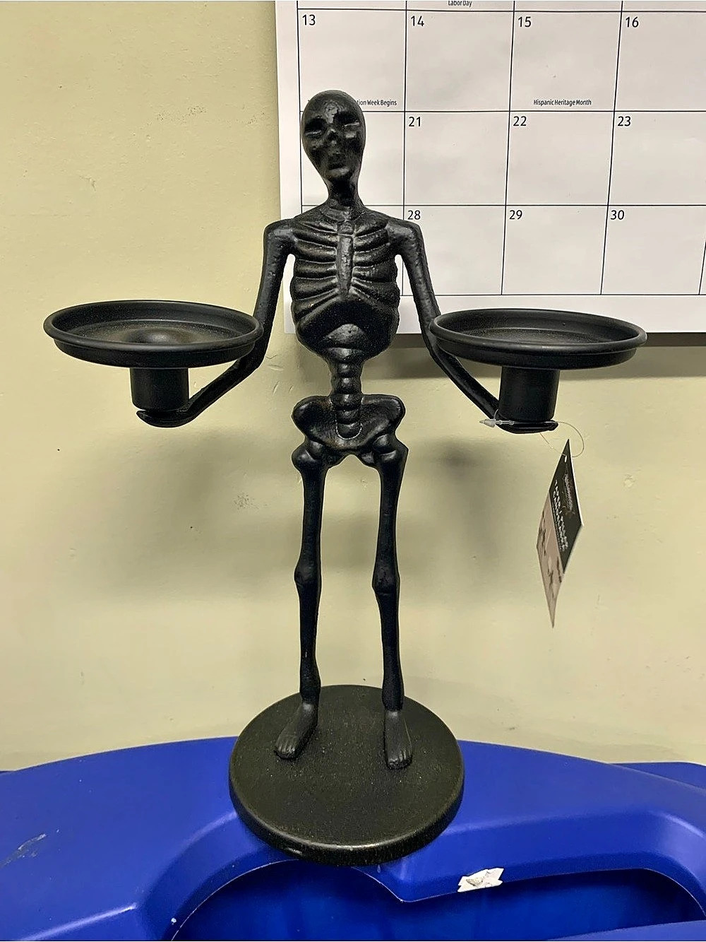 Sold out!!!! The Halloween Collection Taper / Pillar Candelabra Black